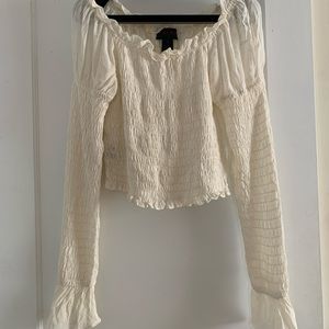 Vintage Ralph Lauren Sheer Rouched Top